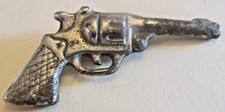 VTG Miniature Colt Revolver Gun Toy Military Adventure Silver Tone Metal