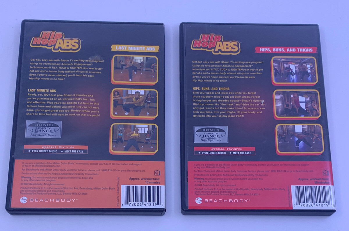 2007 Hip Hop Abs DVD Fitness Lot LAST MINUTE ABS HIPS