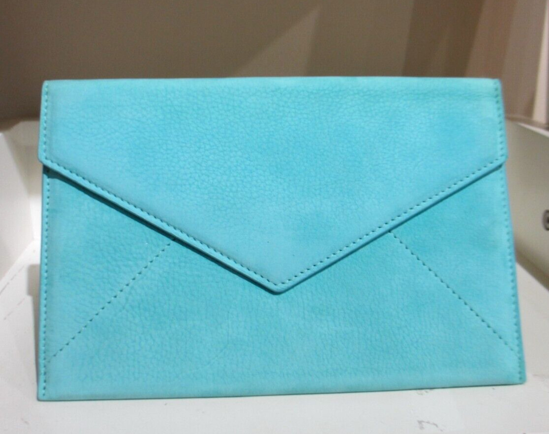 Envelope Clutch Wallet NUBUCK 8x6" MOSS Green