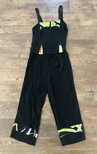 TOMMY n LOULOU 3 pc Artsy Tank Top Blazer & Pant Set Sz M Women's Elastic Waist
