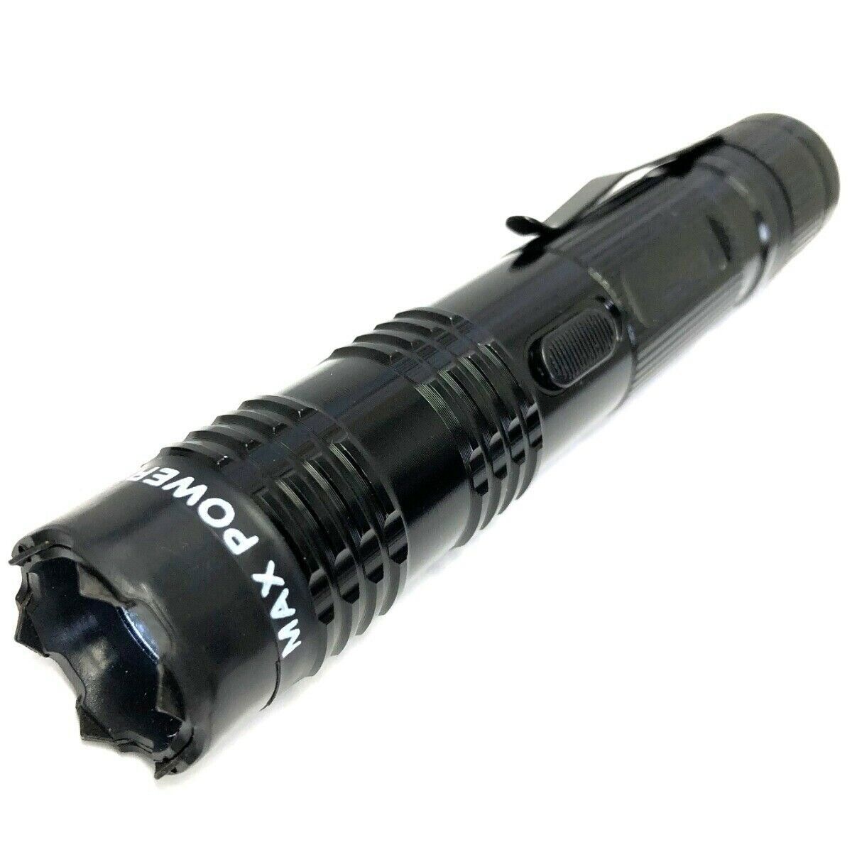 10PC BLACK Metal Self Defense Stun Gun 499MV Tactical Military Flashlight LED