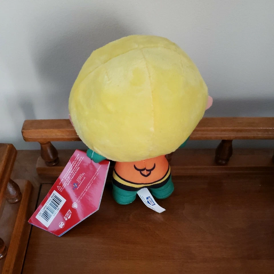 Плюшевая игрушка AQUAMAN 7 дюймов Chibi из комиксов DC Comics Super Friends ЛИГА СПРАВЕДЛИВОСТИ НОВАЯ ИЗ СТАРЫХ ЗАПАСОВ - Изображение 2 из 4