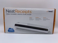 Mobile Scanner Neat Receipts NM 1000 + Digital File System In Box PC