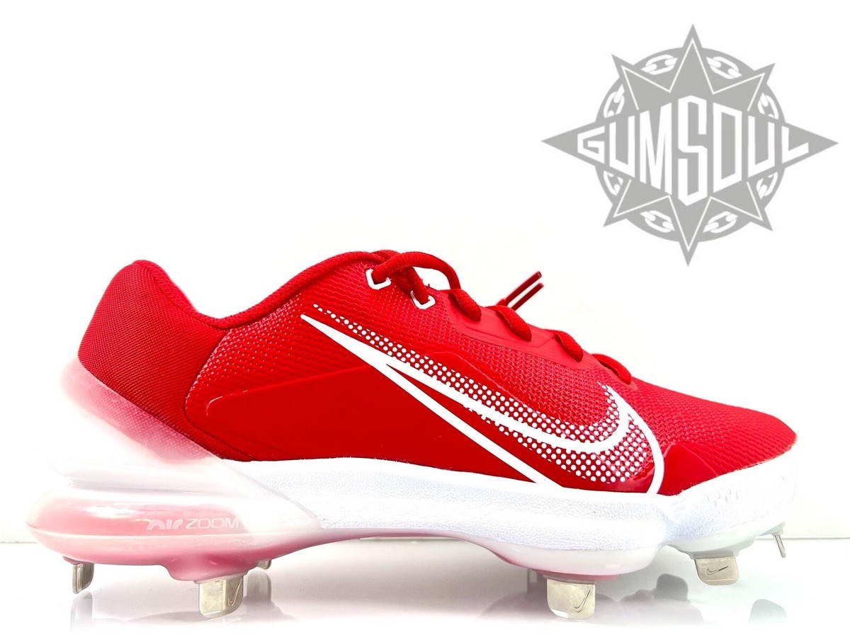 Nike Force Zoom Trout 7 Pro Red White Baseball Cleats Mens Size 9 CQ7224-602 New Nike Force Zoom Trout 7 Pro Metal Baseball Cleats Red White  main image 4
