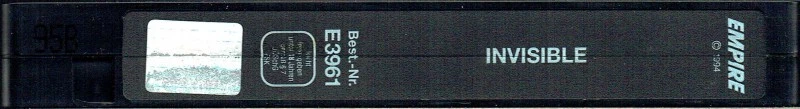 (FSK 18) VHS Videokassette - Invisible - Die unheimliche Macht - uncut Version - Bild 3 von 3