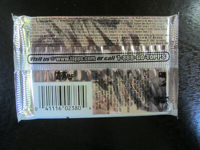 2002 Topps Stadium Club Relic Edition Baseball Sealed Unopend Pack 
