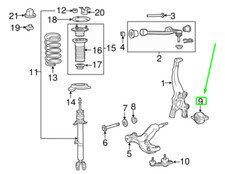Support de bras de suspension inférieur avant droit LEXUS RC XC10 4807524100