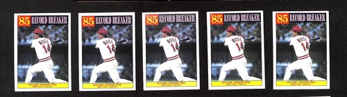 1986 Topps #206 Pete Rose 5ct Reds Baseball Card Lot 1502N