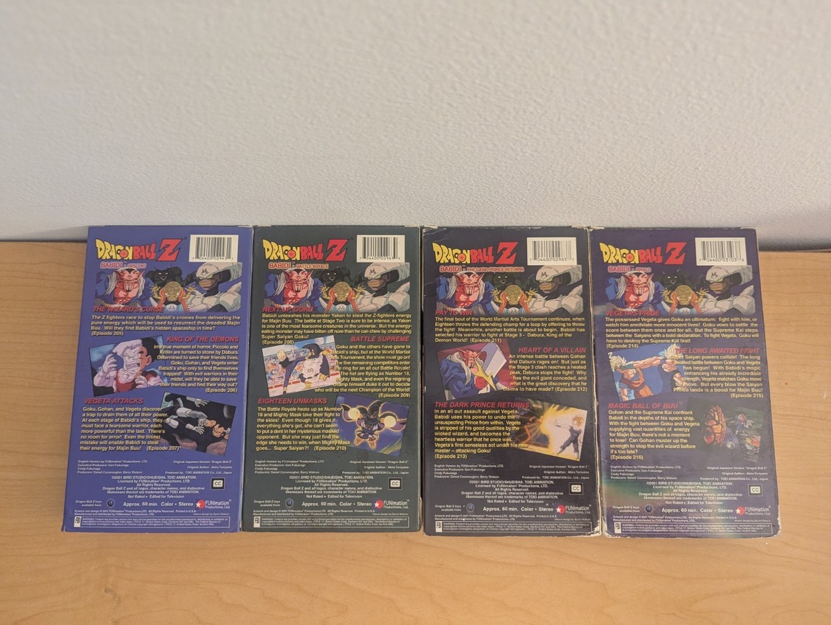 Dragon Ball Z - 2 Complete VHS Sets Edited - World Tournament