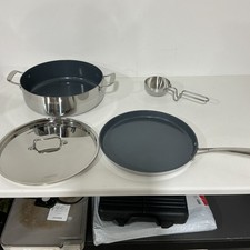 Tramontina 6.5 Qt Covered Casserole, 12-inch Dosa Tawa & Tadka Set