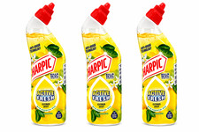 3 x Harpic Active Fresh Toilet Gel Cleaner Lasting Fragrance Citrus Zest 750ml 4.88 per litre