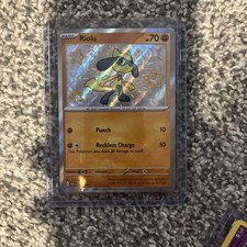 Pokémon TCG Riolu 173/091 Paldean Fates Shiny Holo Rare S&V 173/091