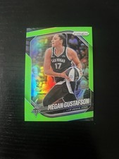 Megan Gustafson 2025 Panini Prizm WNBA Lime Green 222/225 #49 Las Vegas Aces
