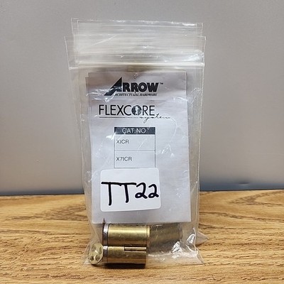 Arrow Architectural Hardware FLEXCORE X1CR 6 Pin Interchangeable Core Lot Of 5