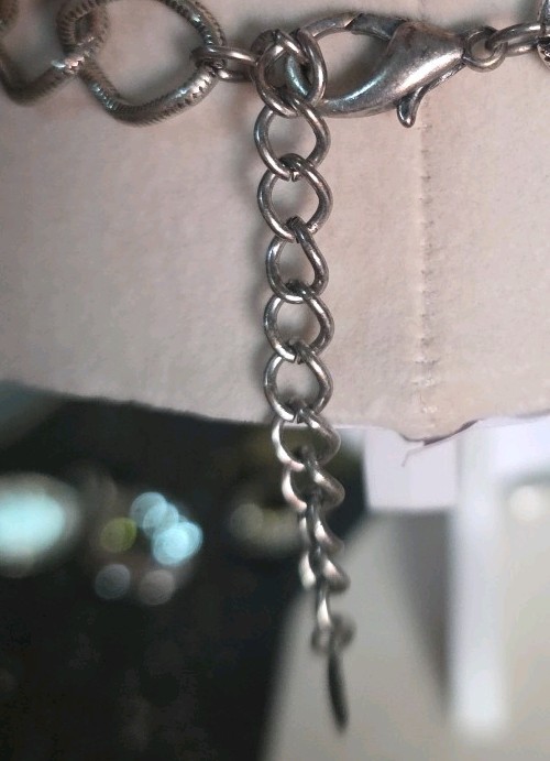 Multi Layered Silvertone Statement Bold 18" Neckl… - image 8