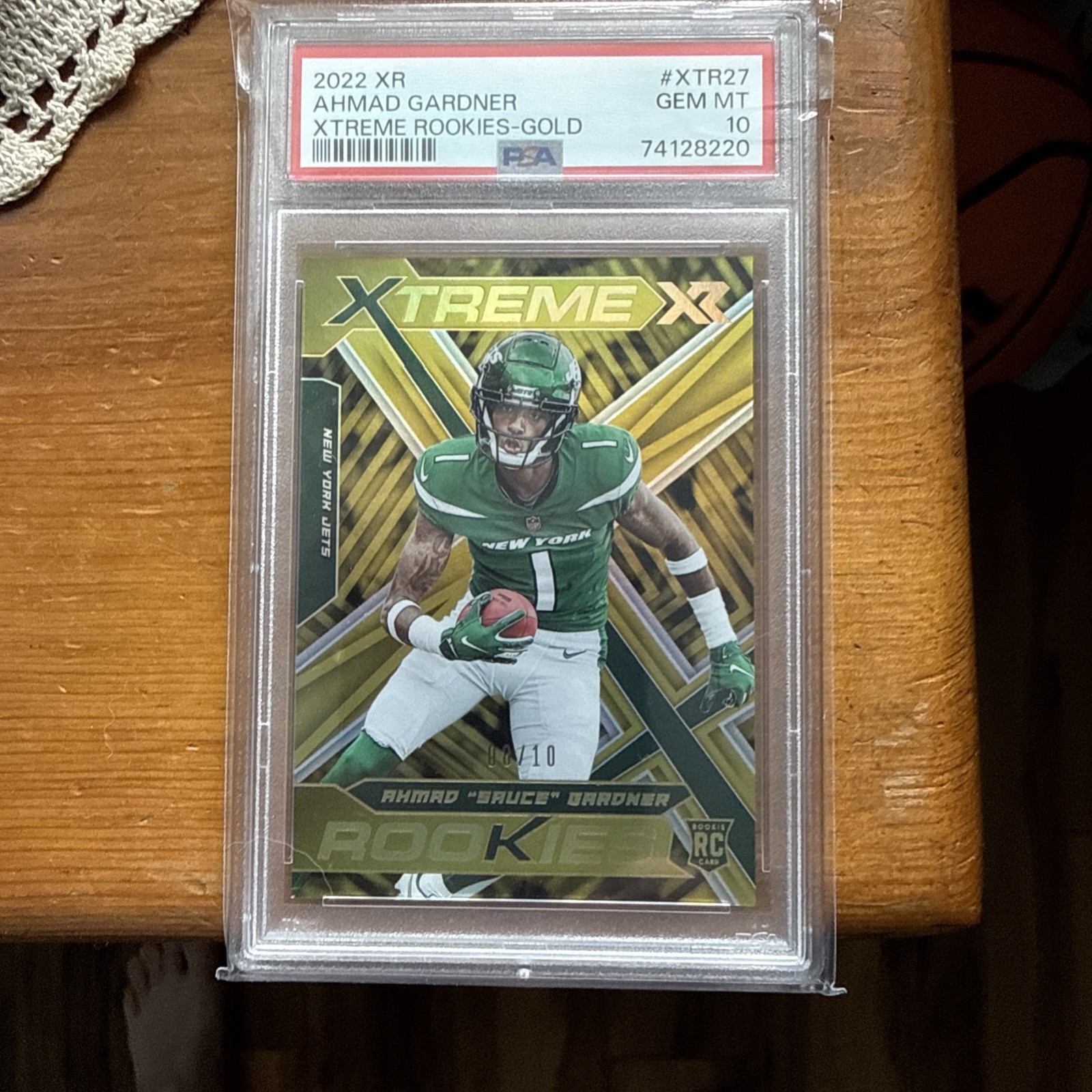 Ahmad "Bruce" Gardner 2022 Panini XR  Xtreme Rookies Gold /10 PSA 10