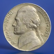 1958-P Jefferson Nickel with Low Mintage, Fast Shipping, and Tracking