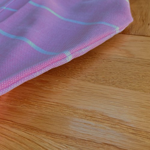 Fat Face Sweatshirt Size UK 14 Women’s Pink Striped 1/4 Zip Pullover - Foto 11 di 17