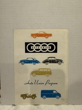 Brochure veicolo vintage Auto Union / DKW (Prima Audi) / anni 50 / primi anni 60