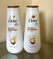 Dove Pamper Body Wash Shea Butter  Vanilla Paraben-Free 20 fl oz 2-Pack