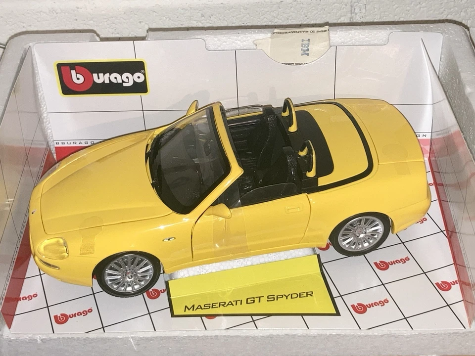 Maserati  Spyder  Cabriolet  Modellino 1:18 Bburago Cod. 34097 - Boxed - Raro - Immagine 2 di 4
