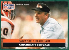 Sam Wyche - 1991 Pro Set #117 - Cincinnati Bengals Football Card
