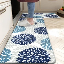 Kitchen Mats Set of 2 Cushioned Anti Fatigue Kitchen Rugs Non Slip Waterproof...