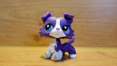 Littlest Pet Shop LPS Figur Hund/Dog/Collie Lila #1676