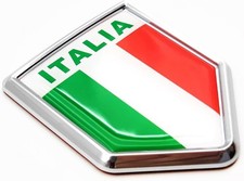 Italy Flag Decal Stickers Car Emblem Italian Car Accessories Decorations