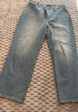 Express Women's Jeans size 10S Blue denim Straight Ankle High Rise