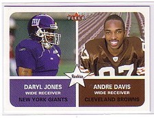 2002 Fleer Tradition #285 Andre Davis RC/Daryl Jones RC - FB