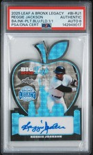 2025 LEAF A BRONX LEGACY REGGIE JACKSON 1/1 BA.INK-PLT.BLU.FLD PSA AUTHENTIC