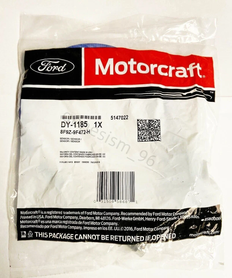Genuine Motorcraft OEM DY1185 Oxygen O2 Sensor For Ford F-150 Expedition Lincoln Foto 3 de 4