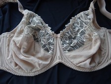 Prima Donna Size 36G Beige Underwired Unpadded Minimiser Bra