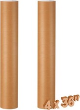 Dunzoom 2 Pack 4x36 Kraft Mailing Tubes Minimalist Art Studio Document Storage