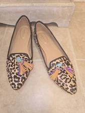 Hush Puppies Sadie Leopard Animal Print Loafer Size 10