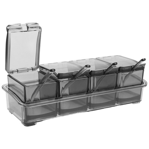 Seasoning Box Portable Container Compartment Boxes Multi-grid Jar - Picture 6 of 12
