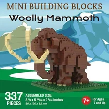 Impact Photographics - Woolly Mammoth Mini Building Blocks Set - 92002