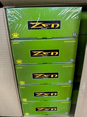 Zen Menthol King Size Tubes | 5 Pack Ships In Box