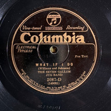 Columbia 2087D SEVEN GALLON JUG BAND Wipe 'Em Off 1929 78 rpm JAZZ E+