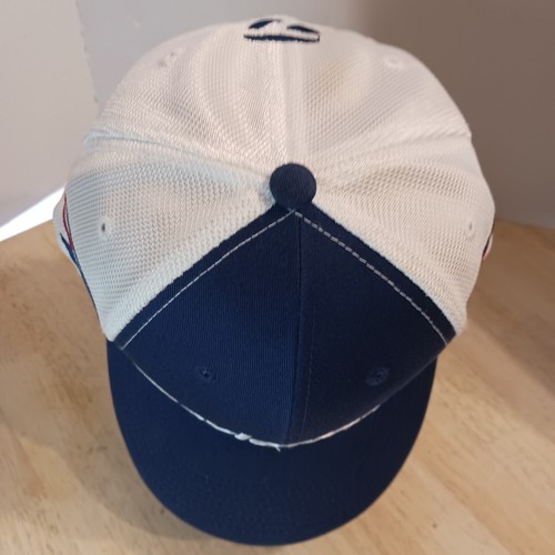 TaylorMade R7 Mesh Golf Cap/Mütze blau & weiß bestickte Logos Strapback - Bild 14 von 20