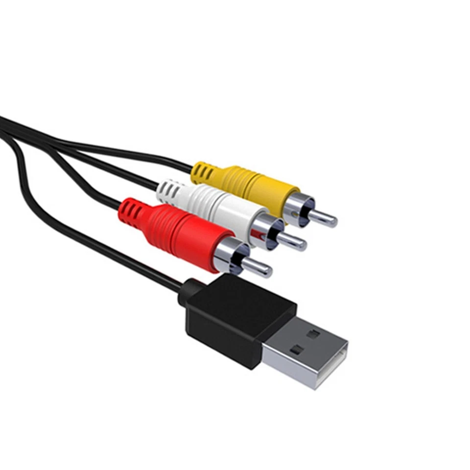 1.8m/5.9ft HDMI to 3RCA AV Converter Adapter Cable Lead USB Power For HDTV Box - Image 3 of 4