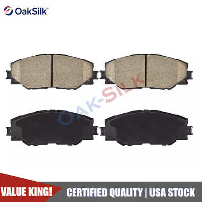 Front Ceramic Brake Pad Set for 2009-2019 Toyota Corolla 1.8L 2006-18 RAV4 2.5L
