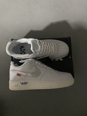 Nike Air Force 1 Low Herren Sneaker Weiß EU 44 US 9,5 Neu Karton AO4607-100