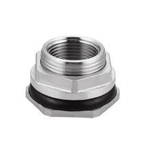 Carvedexquisitely Bulkhead Water Tank Fitting,3/4" NPT Female Thread,304 Stai...