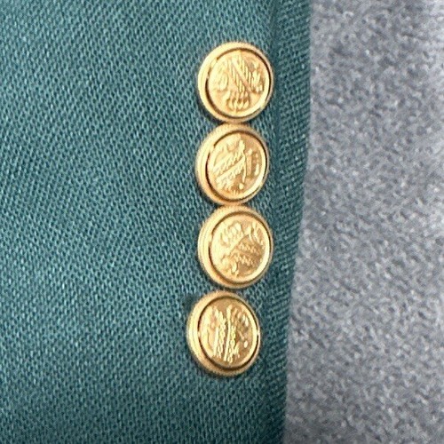 Arnold Palmer Blazer Mens 46R Wool Green Jacket Gold 2 Button Masters Vintage - 第 5/19 張圖片