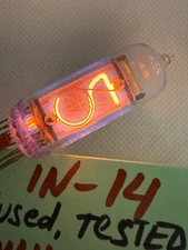1x IN-14 MELZ Fine Grid (IN8 IN18 IN16 ) NIXIE TUBE CLOCK (USED, TESTED 100%)