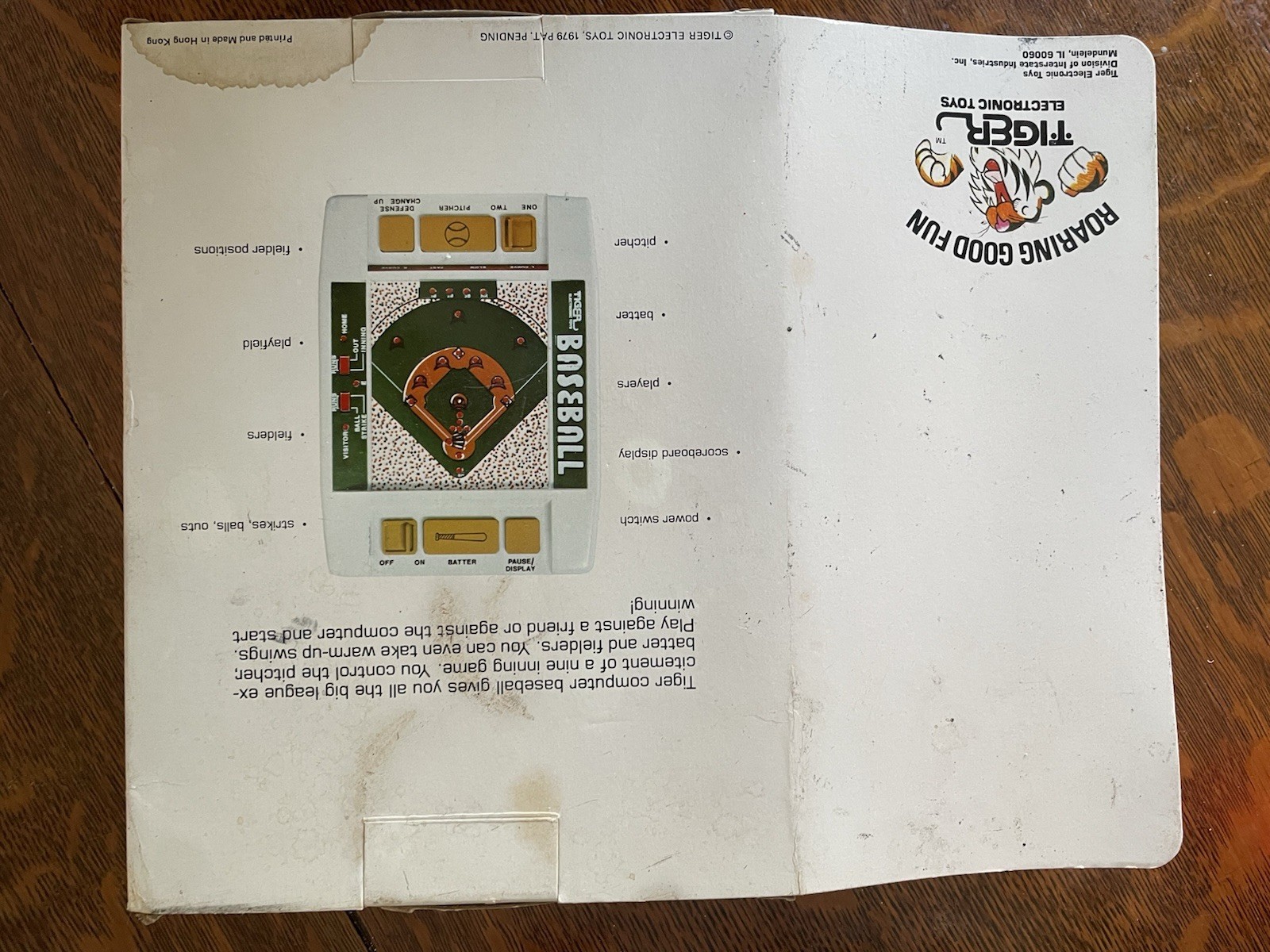 1979 Vtg Tiger Toys Computer New In Box Baseball Electronic Tabletop Game