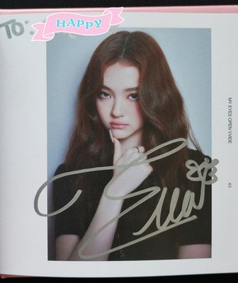 MEOVV [HANDS UP] Fan Sign Event Real Hand Signed album Kpop CD