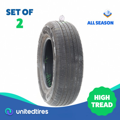 Set of (2) Used 245/70R17 Goodyear Wrangler Territory HT 110T - 8/32